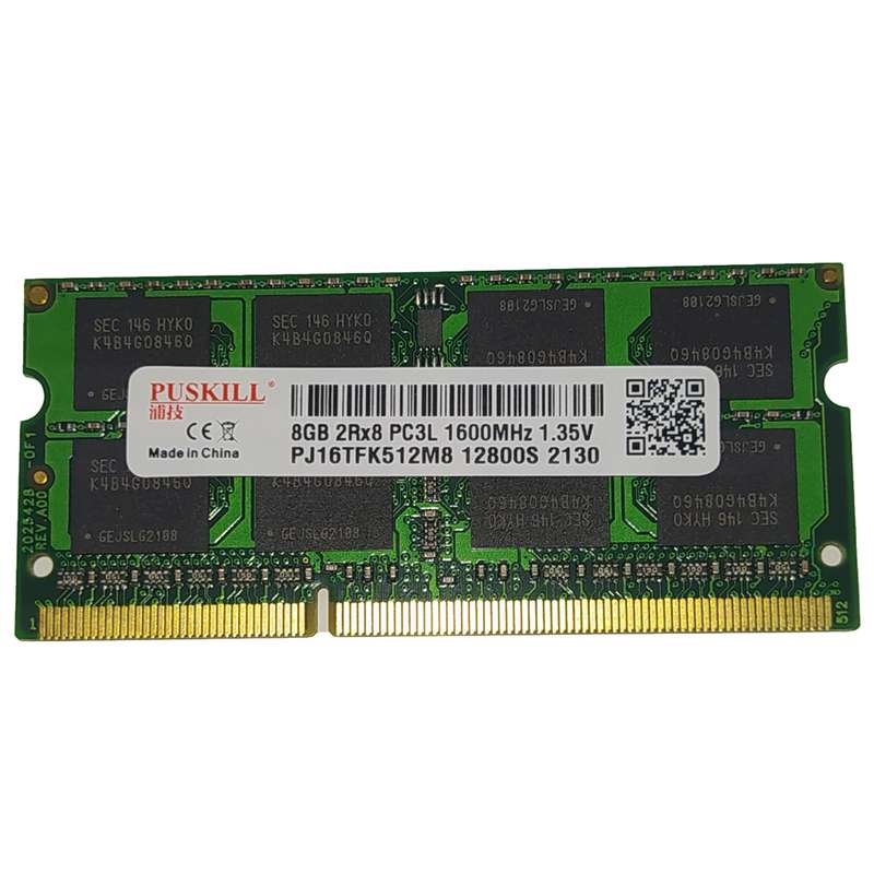 رم لپتاپ DDR3 تک کاناله 1600 مگاهرتز CL11 پاسکیل مدل PC3L ظرفیت 8 گیگابایت