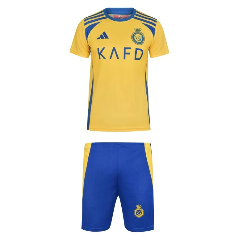 ست تیشرت و شلوارک ورزشی پسرانه مدل النصر طرح رونالدو کد 2025Z