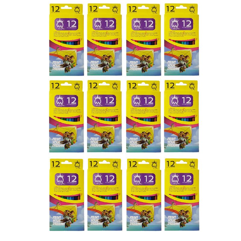 مداد رنگی 12رنگ ام کیو مدل dream مجموعه 12 عددی