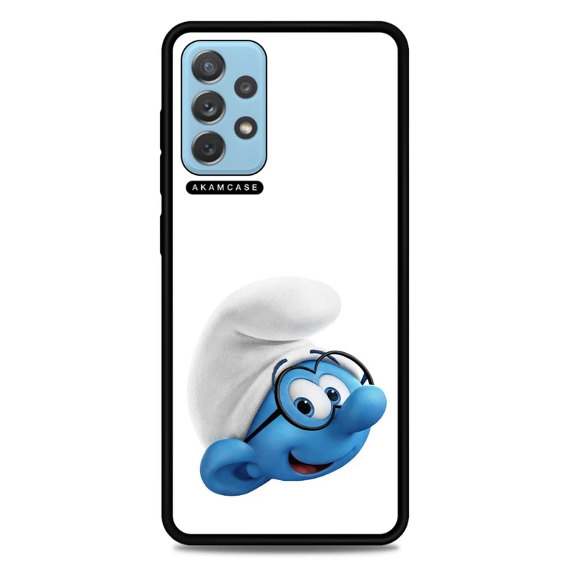 کاور آکام مدل AMC-WSGA72-SMURFS-16 مناسب برای گوشی موبایل سامسونگ Galaxy A72
