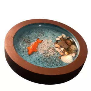 ظرف ماهی هفت سین رزینی مدل حوضچه