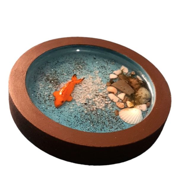 ظرف هفت سین رزینی مدل ماهی سه بعدی