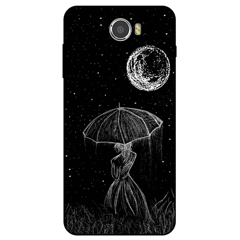کاور مگافون طرح دختر و ماه مدل 1369 مناسب برای گوشی موبایل هوآوی Y5 2 / Y5 2016