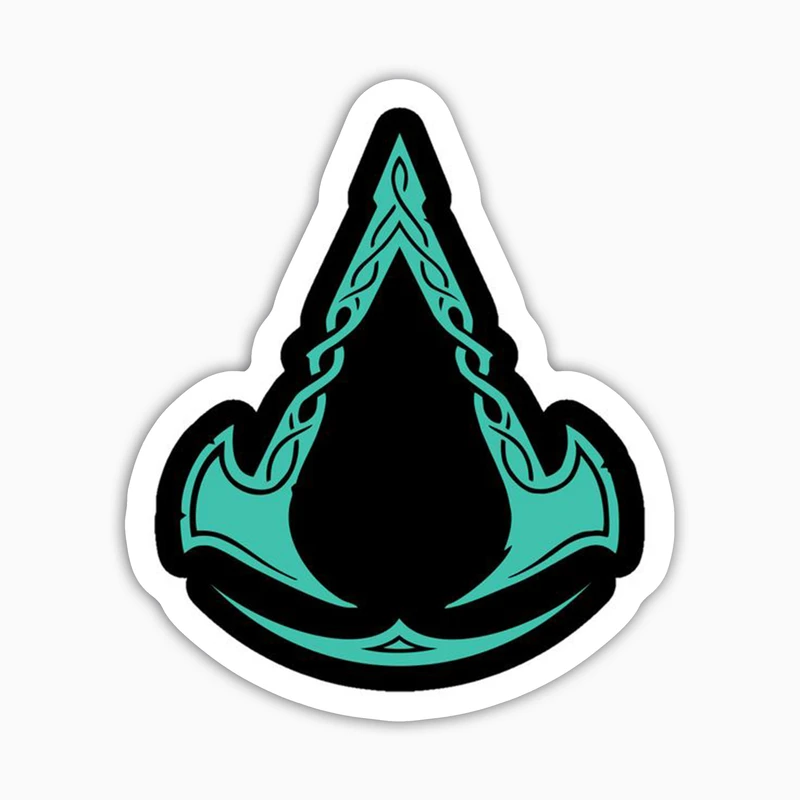 استیکر لپ تاپ و موبایل بووم طرح اساسین کرید مدل Logo کد AG34