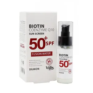 کرم ضد آفتاب دست و صورت دیلمون SPF 50 مدل بیوتین محافظ UVB و UVA مناسب برای پوست چرب حجم 50 میلی لیتر