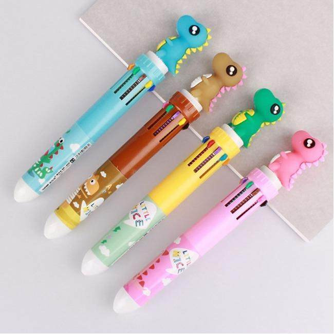 خودکار مدل 10 رنگ طرح دایناسور کد 010