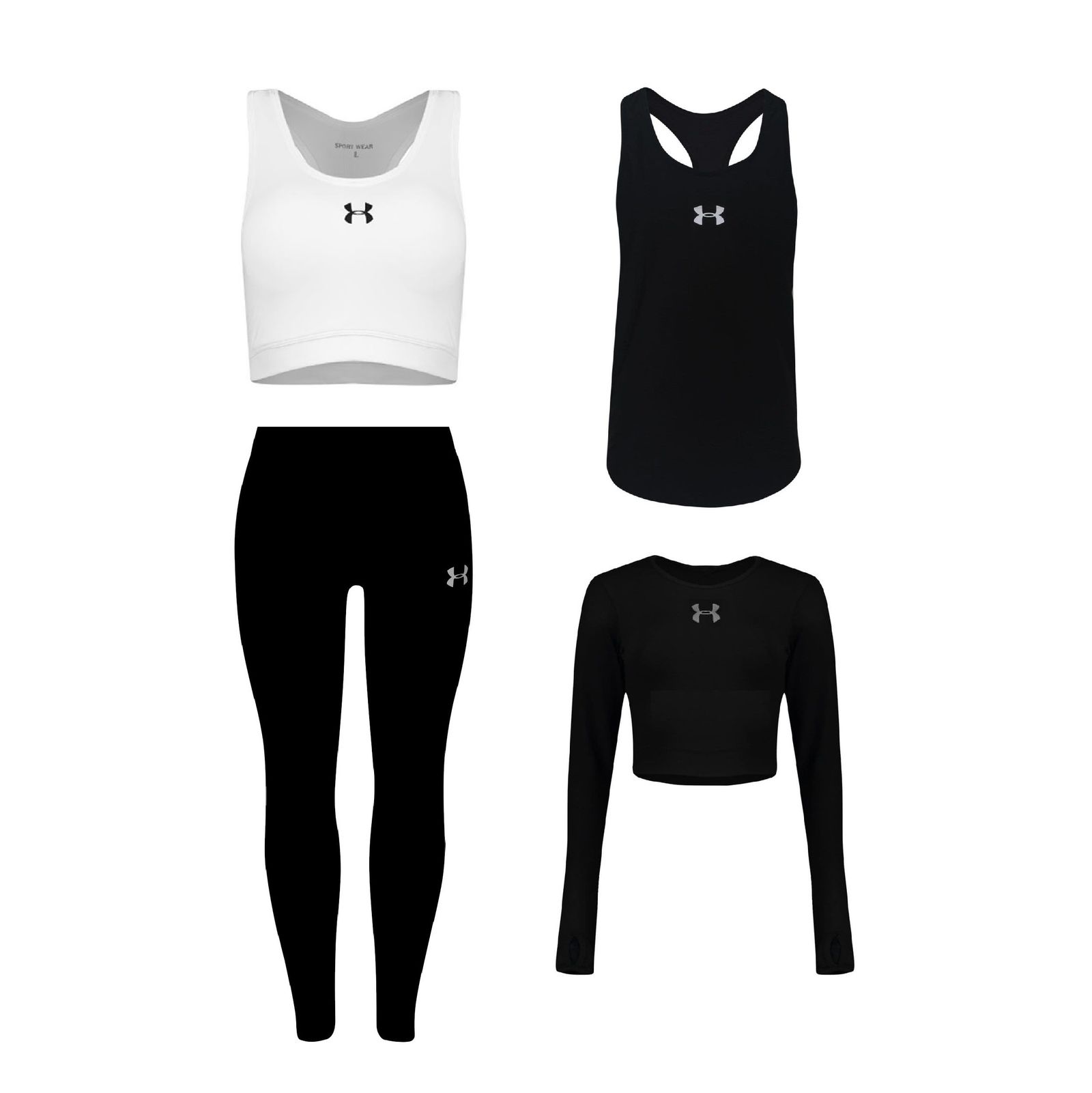 ست 4 تکه لباس ورزشی زنانه مدل 1401-1801-65-63 -  - 1