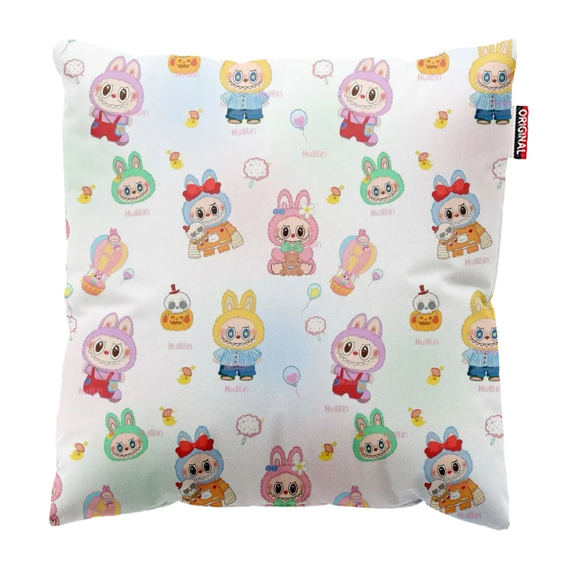 کوسن پاد آفرین طرح لبوبو کد 2091 سایز 30*30 سانتی متر