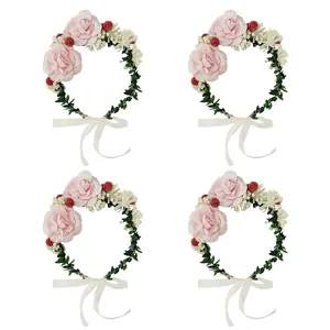 تاج مو دخترانه مدل رزناز کد N بسته 4 عددی