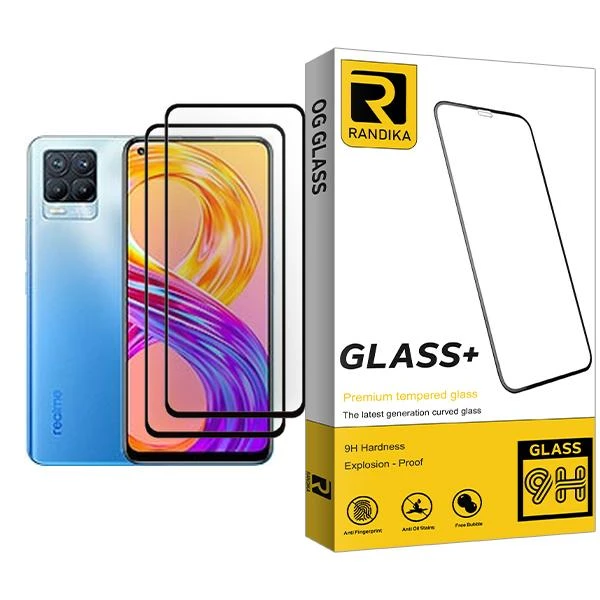 محافظ صفحه نمایش راندیکا مدل Glass MIX002 مناسب برای گوشی موبایل ریلمی 8 Pro بسته دو عددی