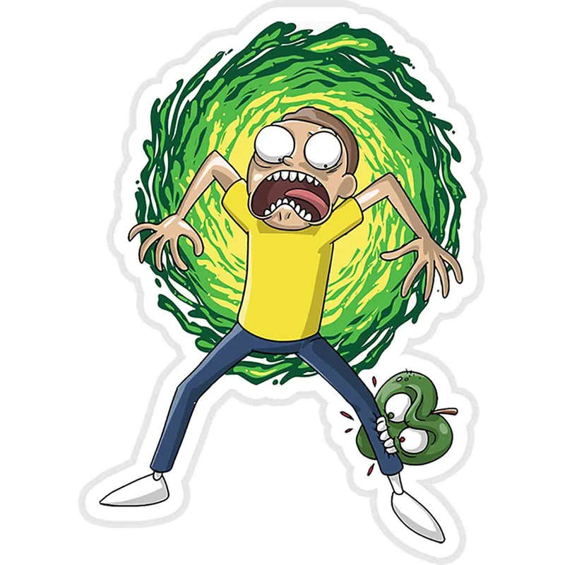 استیکر لپ تاپ طرح Morty Smith Rick and Morty Sticker کد ST1266