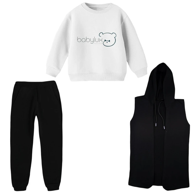 ست 3 تکه لباس راحتی بچگانه مدل خرسی  