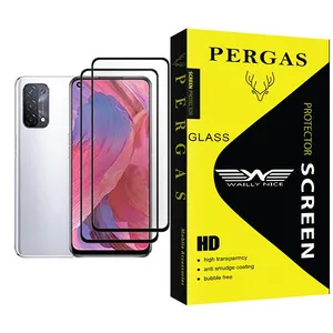Waily Nice Pergas Glass MIX002 Screen Protector For Oppo A74 5G Pack Of 2