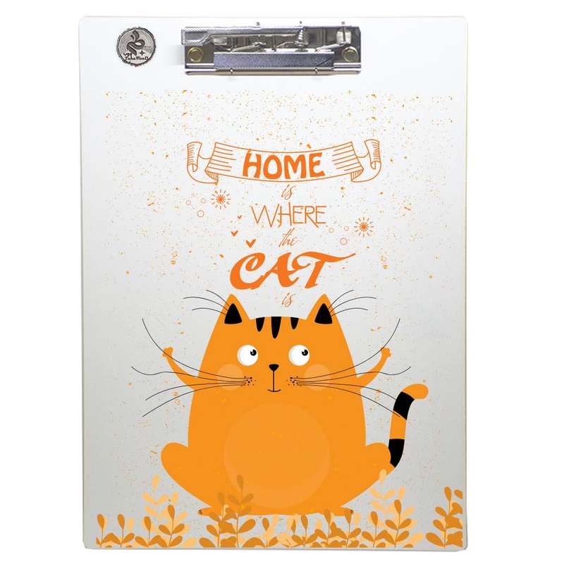 تخته شاسی طه چوب مدل Orange Cat01 سایز A4