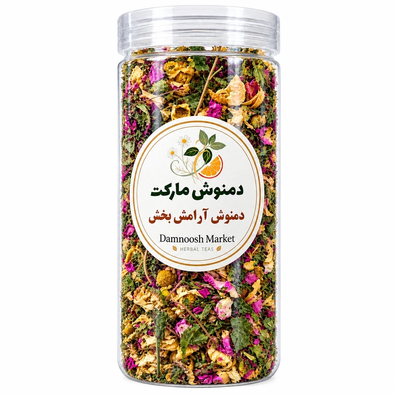 دمنوش آرام‌بخش و ضداسترس دمنوش مارکت - ۹۰ گرم