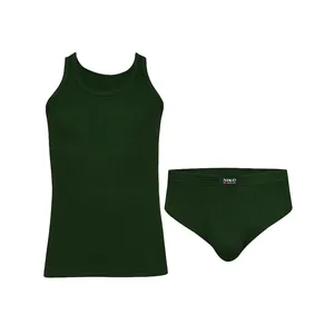 ست شورت و زیرپوش بدون آستین یقه گرد مردانه نیکو کد SL-1954