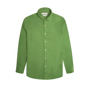 پیراهن آستین بلند یقه برگردان مردانه کروم مدل پیراهن لینن 2510126