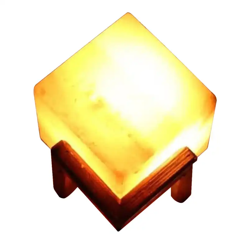 آباژور سنگ نمک مدل کوبیک