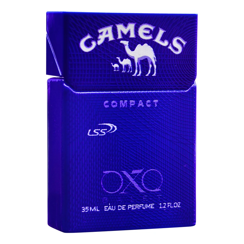 عطر جیبی مردانه اکس بالت مدل camels compact dark blue با رایحه گرم حجم 35 میلی‌لیتر