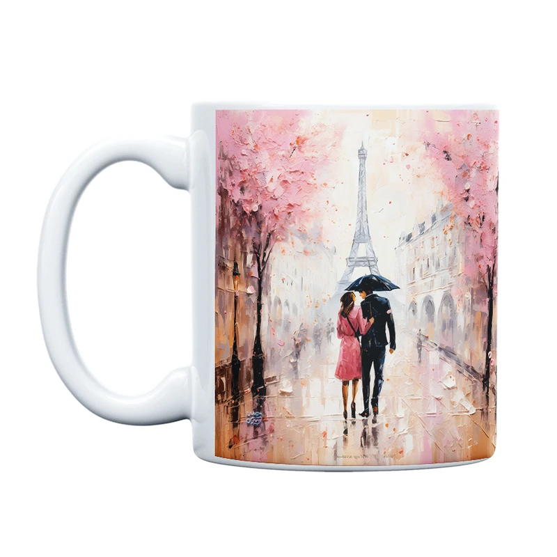 ماگ حس آمیزی طرح عاشقانه مدل قلب زیبا کد 59