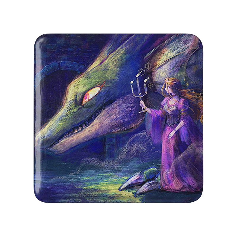 مگنت خندالو طرح بازی دراگون کوئست (Dragon Quest) مدل مربعی کد 35199