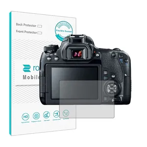 Rockspace HyGEL model transparent camera screen protector suitable for Canon 77D 18-200 camera
