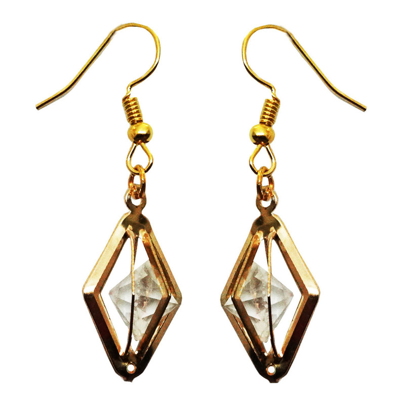 گوشواره زنانه مدل لوزی کد 09 گوشواره زنانه مدل لوزی کد 09