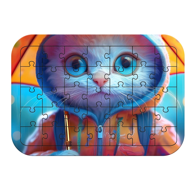 پازل 35 تکه مدل گربه مناسب برای 5 سال به بالا