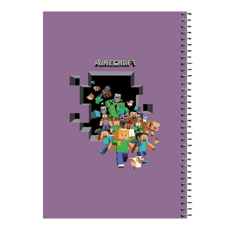 دفتر مشق 80 برگ اس جی مدل ماینکرفت کد۱۱     