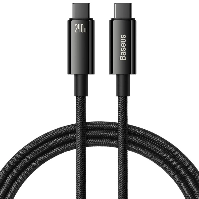 کابل تبدیل USB-C باسئوس مدل (TUNGSTEN  (240W طول 1 متر