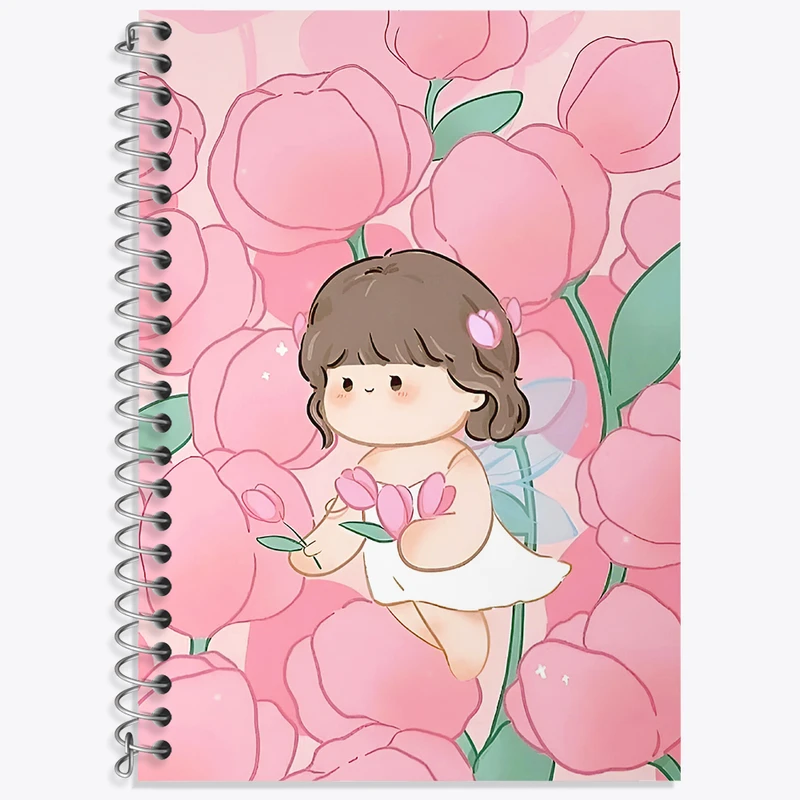 دفتر لغت 50 برگ خندالو طرح دخترانه کیوت کد N3918