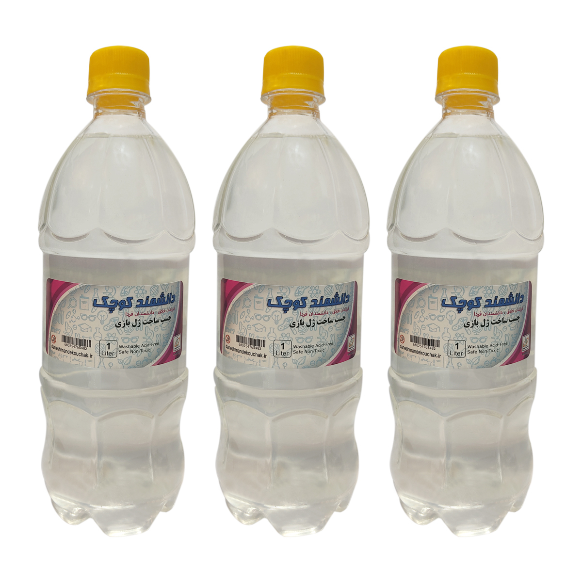 چسب ساخت ژل بازی دانشمند کوچک مدل CG1000 بسته 3 عددی
