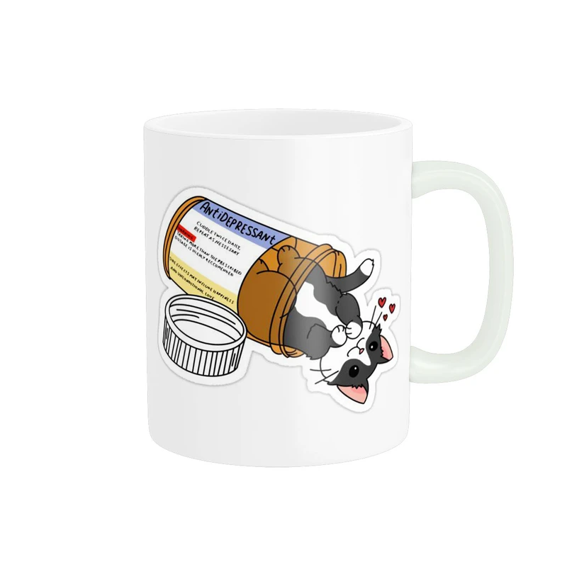 ماگ پاد آفرین مدل گربه شیطون کیوت کد 1585