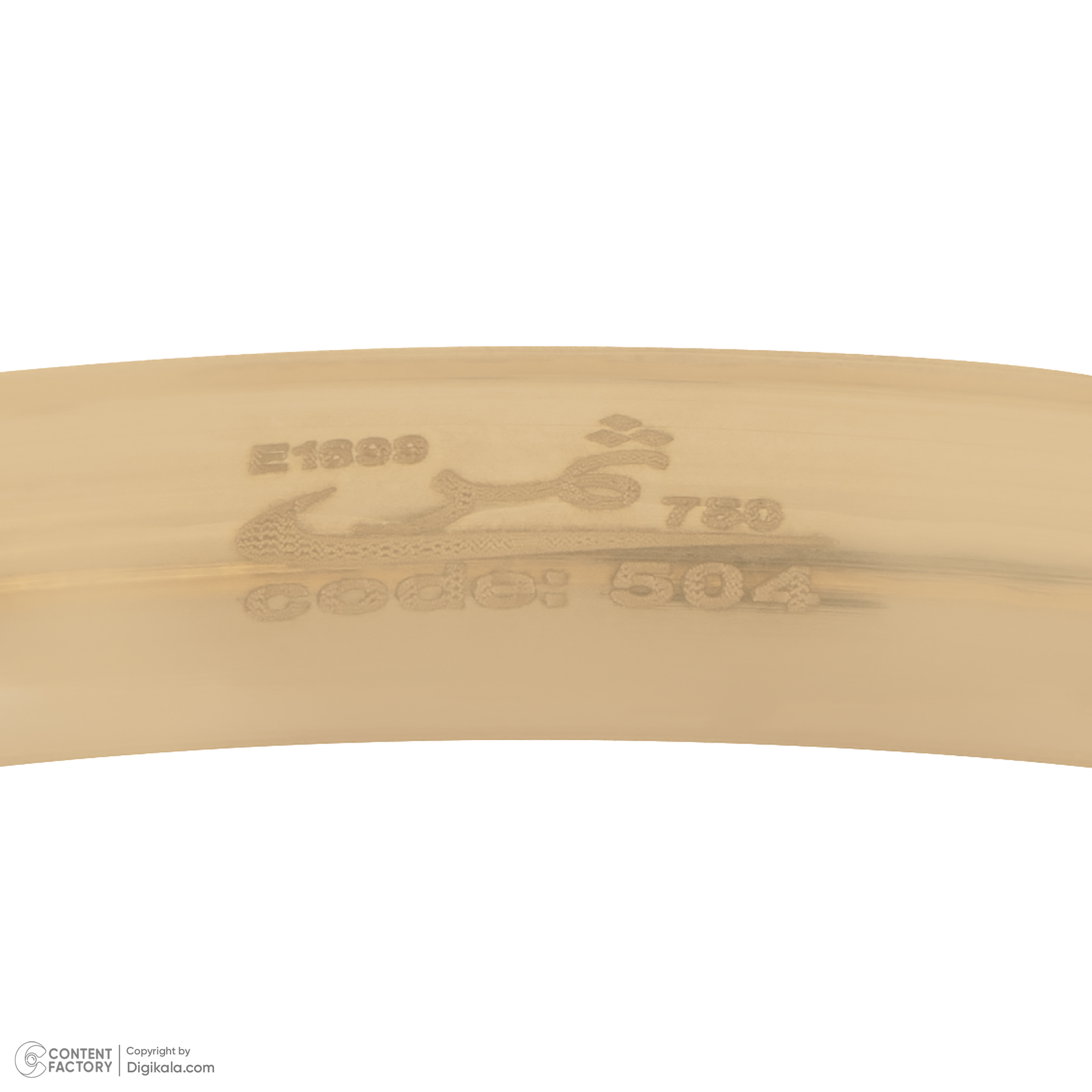 النگو طلا 18 عیار زنانه ثمر مدل شمس سایز 2