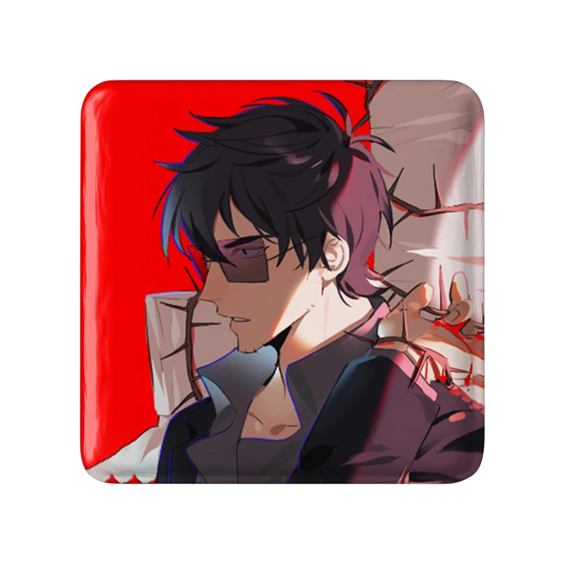 مگنت خندالو طرح نیکولاس انیمه تریگان (Trigun) مدل مربعی کد 36241