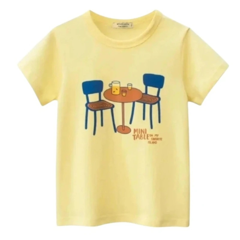 تی شرت آستین کوتاه دخترانه مدل MDSS-CG7702