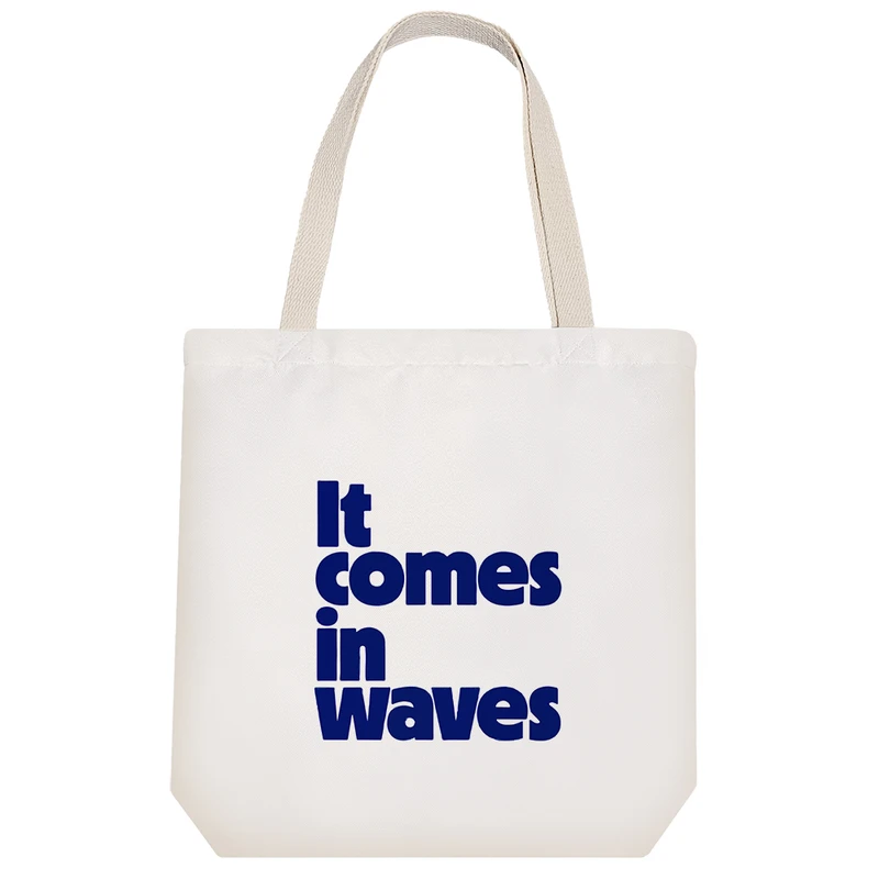 ساک خرید خندالو مدل It Comes In Waves کد 8209