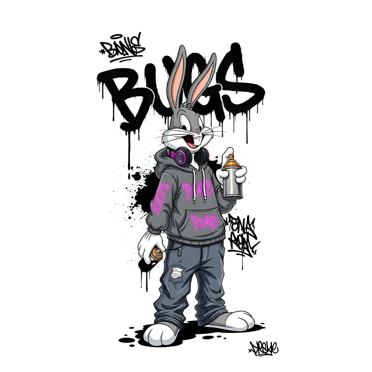 استیکر پارچه و لباس پاد آفرین مدل کارتونی کیوت فانتزی بامزه کد S3652