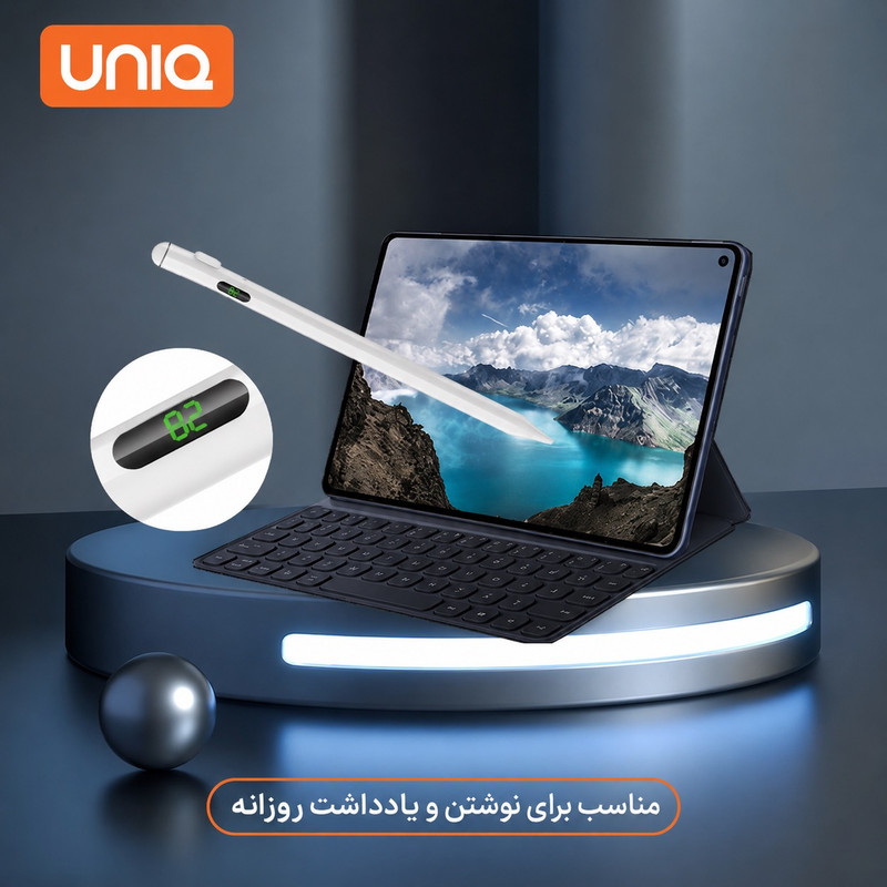 قلم لمسی یونیک مدل Universal با درگاه شارژ Type-C به همراه دو عدد سری اضافه