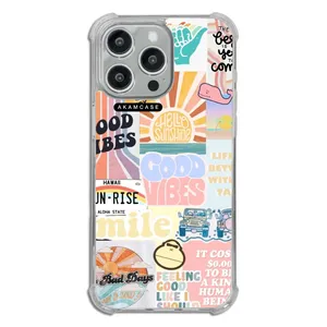 AKAM AMCWTA15PROMAX-GOOD VIBES12 Cover For Apple iPhone 15 Pro Max