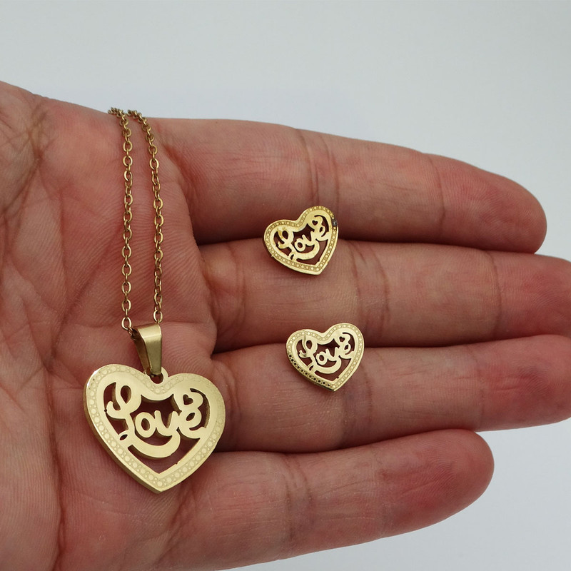 نیم ست دخترانه مدل قلب عاشق کد SZ 26