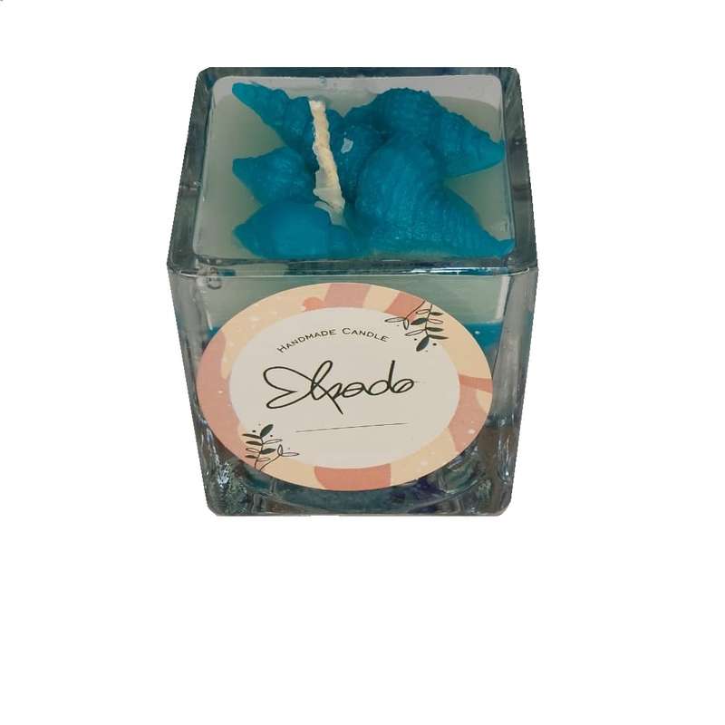 شمع دست ساز مدل صدف ژله ای