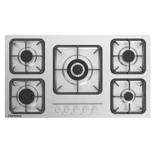 اجاق گاز صفحه‌ای پنج شعله مدل لوفرا تخت