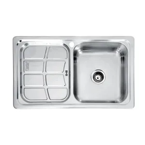 سینک ظرفشویی استیل توکار یک لگنه نگین الماس مدل SA-40 