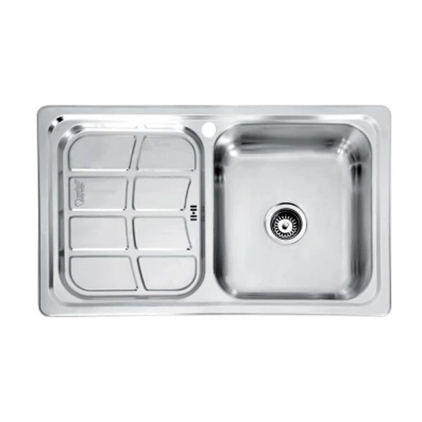 سینک ظرفشویی استیل توکار یک لگنه نگین الماس مدل SA-40 