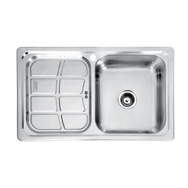 سینک ظرفشویی استیل توکار یک لگنه نگین الماس مدل SA-40