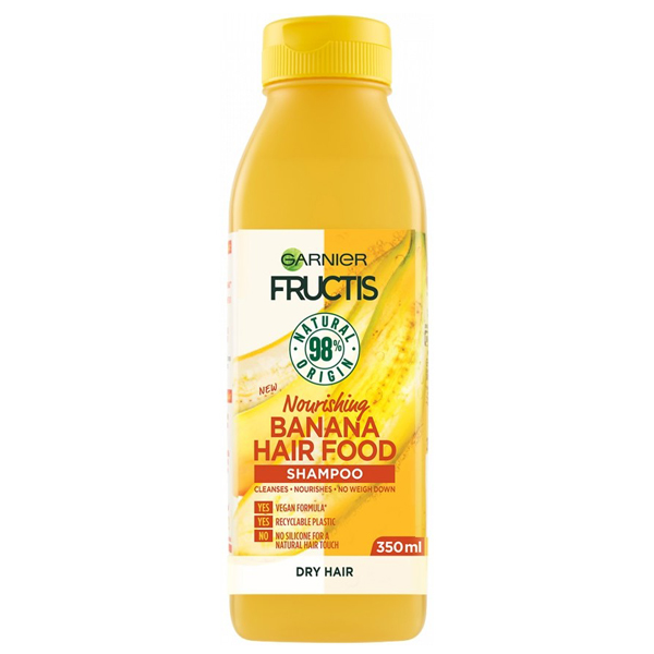 شامپو مو گارنیه مدل Fructis Nourishing Banana Hair food حجم 350 میلی لیتر