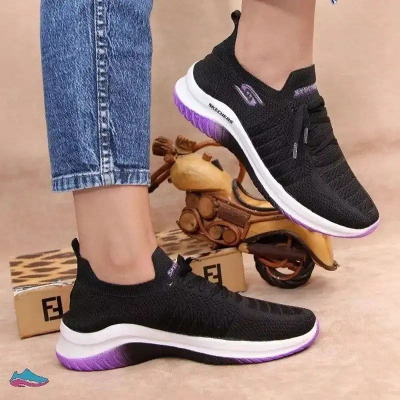 کفش پیاده روی زنانه مدل جورابی