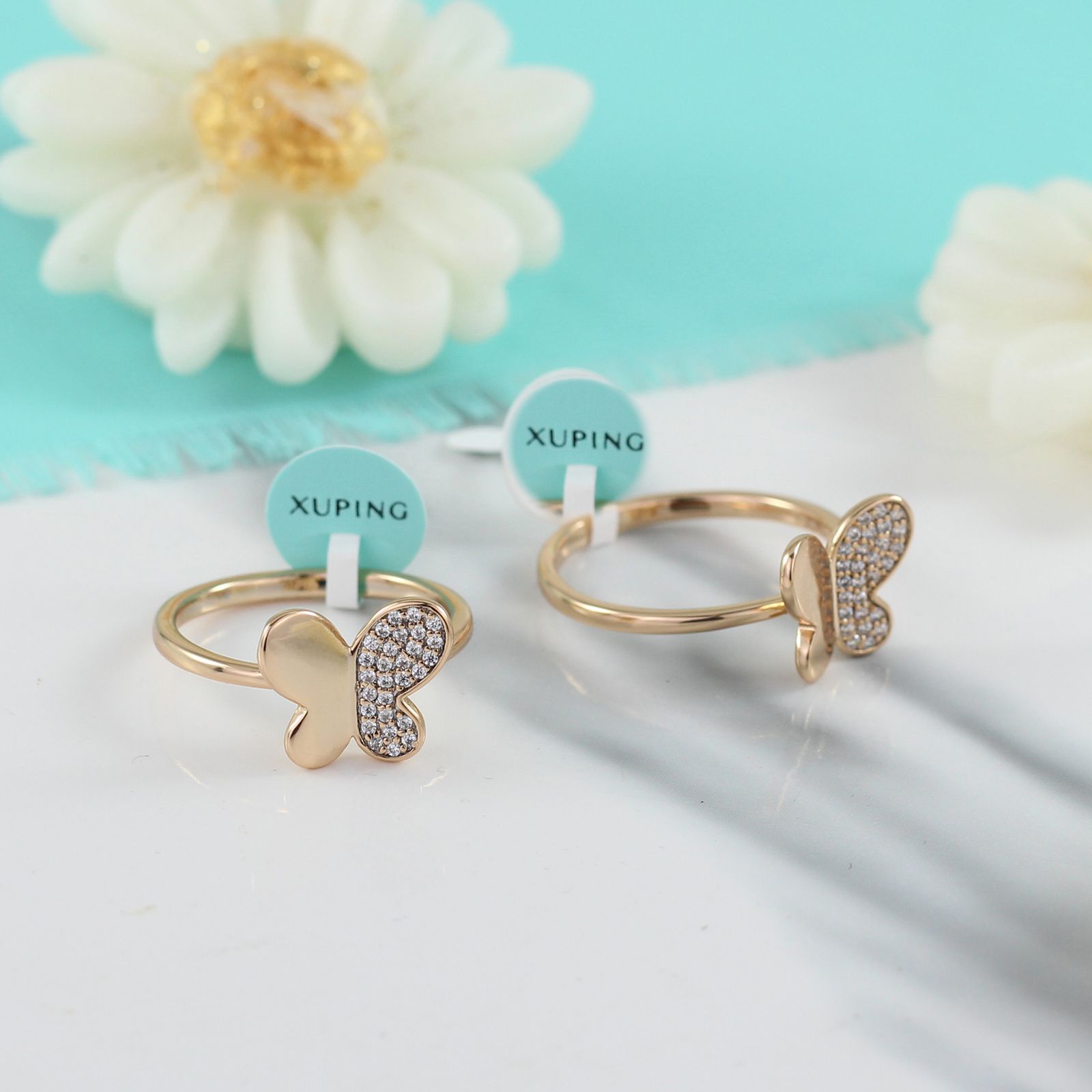 انگشتر زنانه ژوپینگ مدل پروانه کد L399 -  - 5