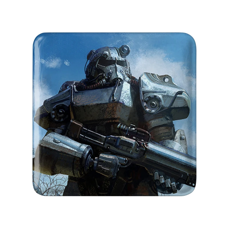 مگنت خندالو طرح بازی فال‌اوت (Fallout) مدل مربعی کد 31294